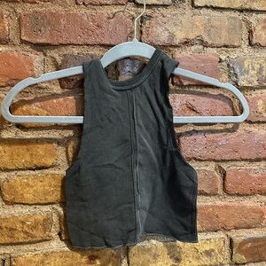 Urban Outfitters Charcoal Cropped Tank